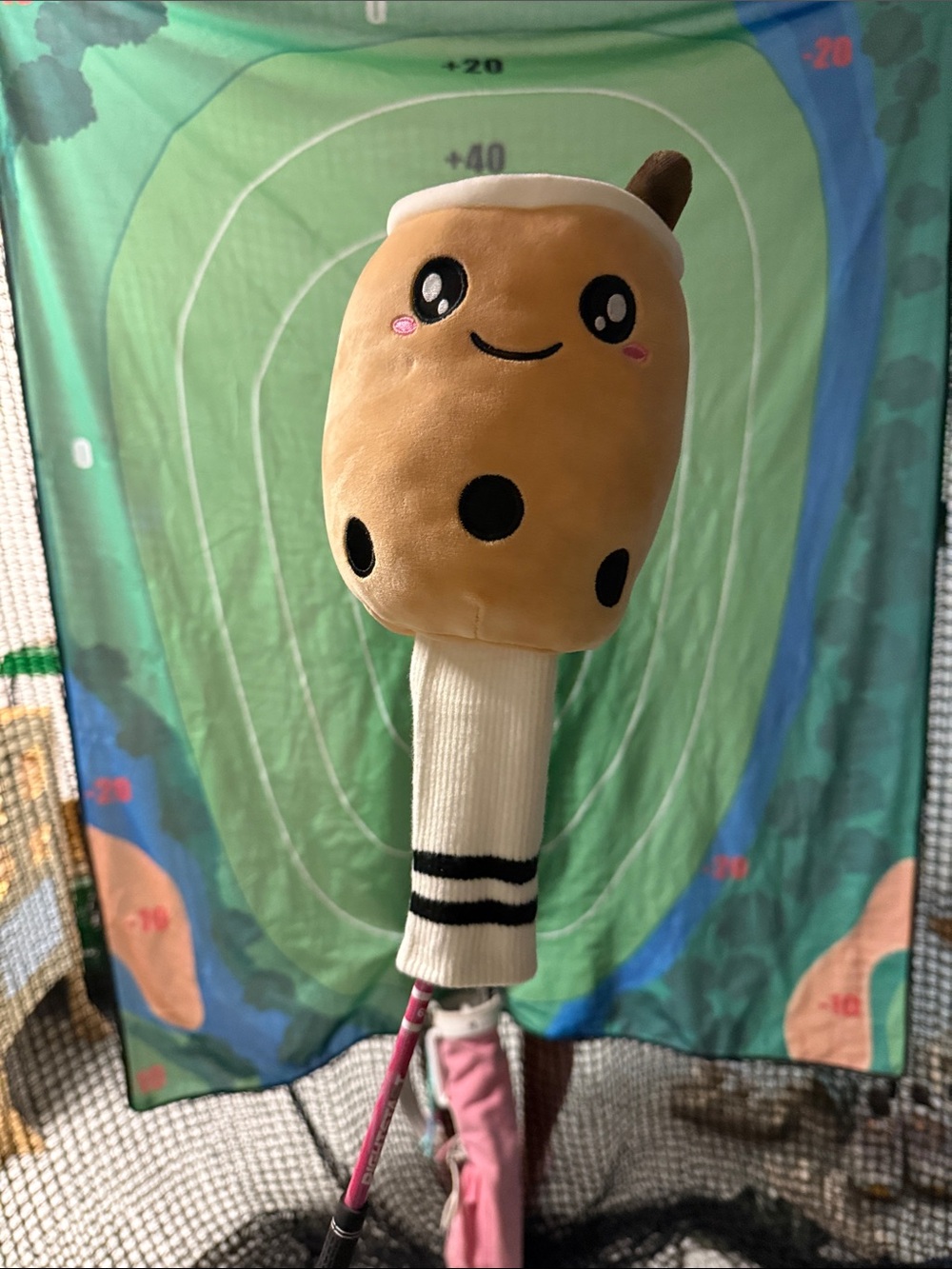 Milk Tea / Boba Plush Golf Club Headcover